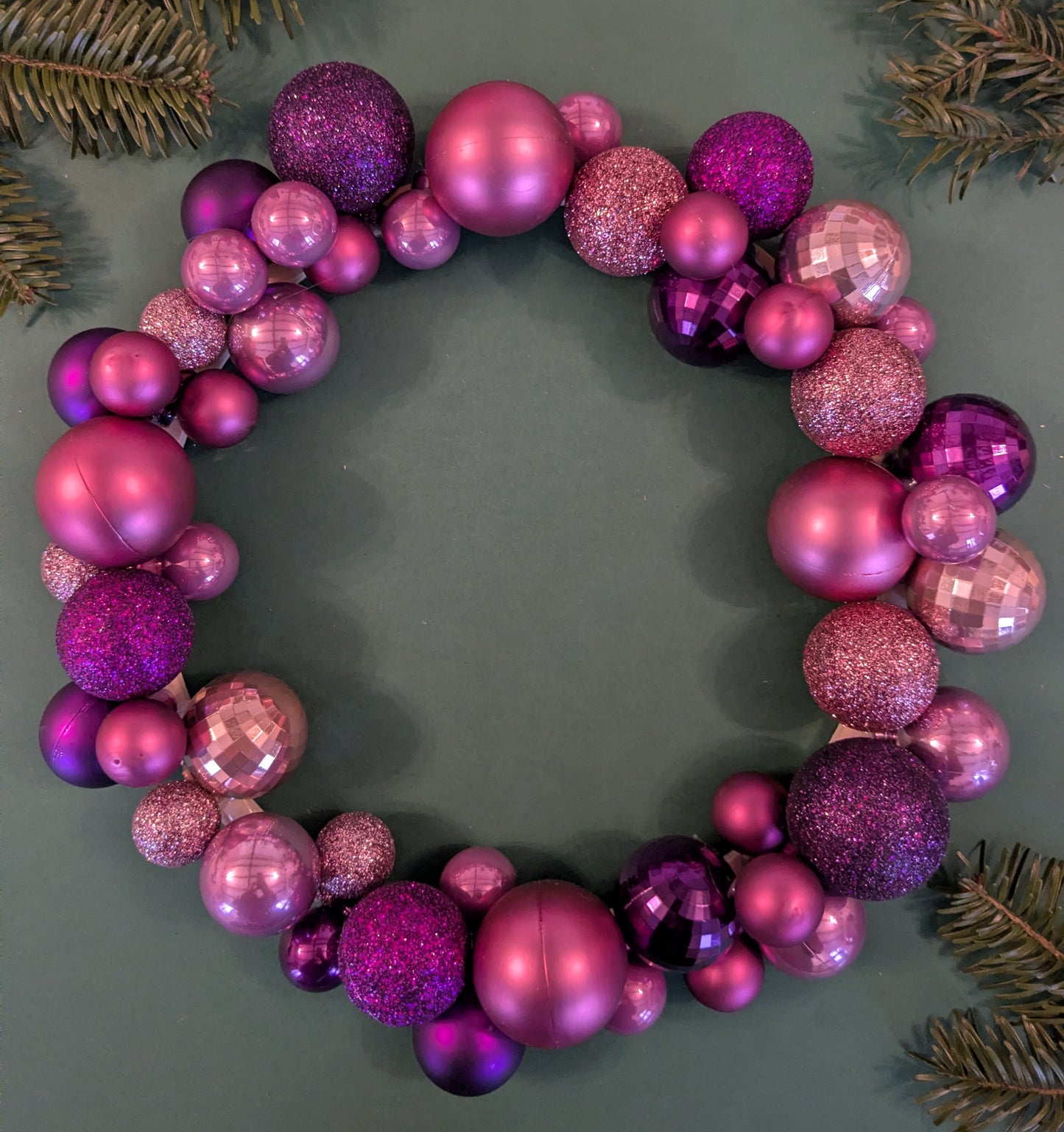 Couronne de Noël disco