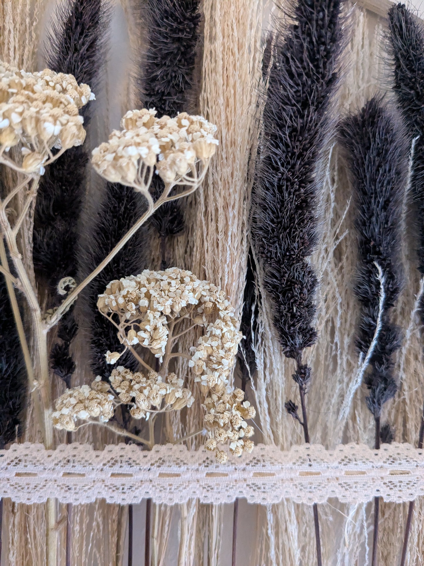 Couronne jardin sur broderie