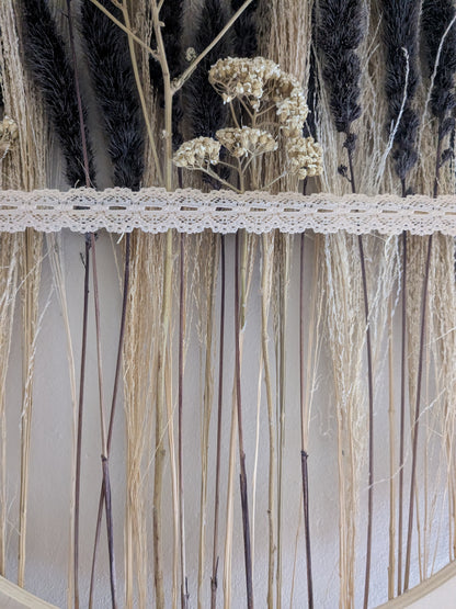 Couronne jardin sur broderie